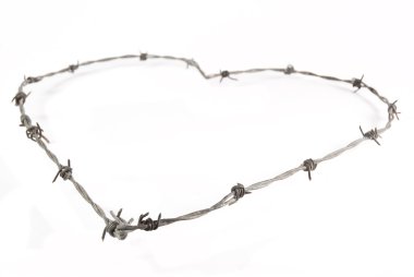 Barbed wire heart clipart