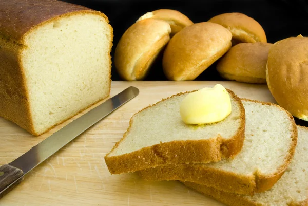 Pão e Manteiga Fotografia De Stock