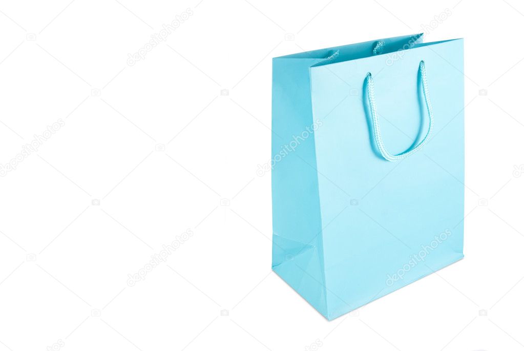 Light blue gift bag