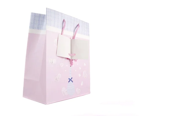 Bolsa de regalo rosa — Foto de Stock