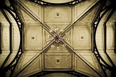 Old church ceiling clipart