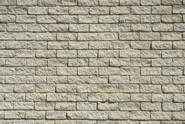 Texture shot of light colored brick wall