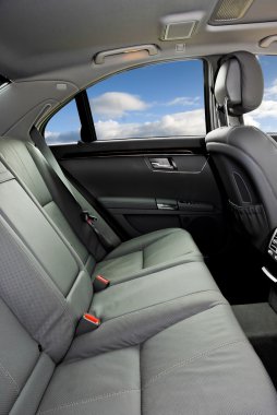 Interior of luxury car clipart