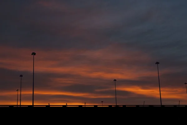 Städtischer Sonnenaufgang — Stockfoto