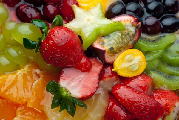 Fresh fruits and berries (macro) — Stock Photo, Image
