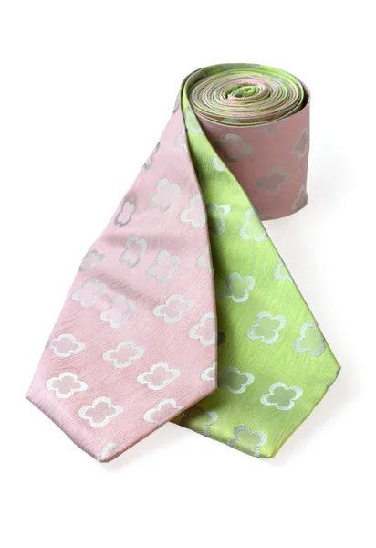 Two fashion ties wrapped together — Stock Photo, Image