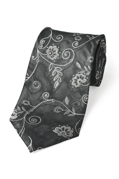 moda ipek kravat üzerinde beyaz izole