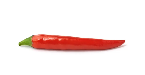 Close up van rode Spaanse peper, geïsoleerd — Stockfoto
