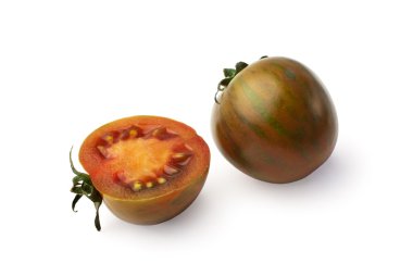 Exotic zebra tomatoes isolated clipart