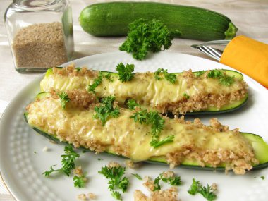 Zucchini au gratin clipart