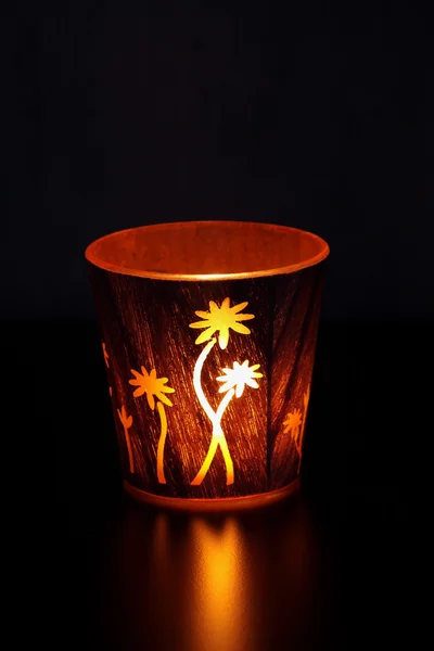 Suporte de vela decorativa — Fotografia de Stock