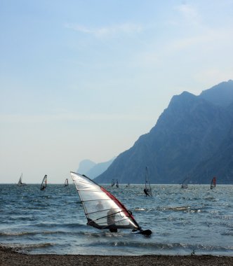 İtalya'da windsurf