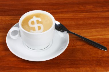 Dollar coffee clipart