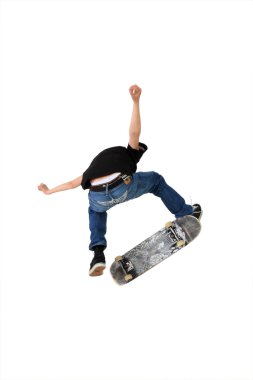 Skateboard trick clipart