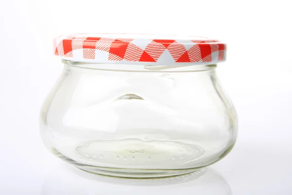 Clear empty jar — Stock Photo, Image