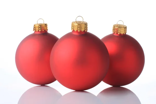 Three christmas balls — Stock Photo, Image