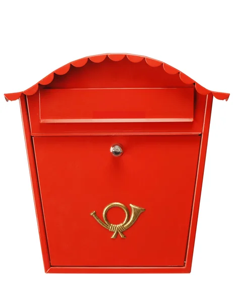 Röd postlåda xl — Stockfoto