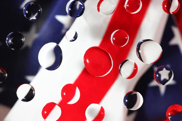 Water and flag — Stock Photo, Image