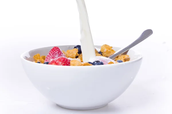 Breakfast cereal bowl — Stock Photo, Image
