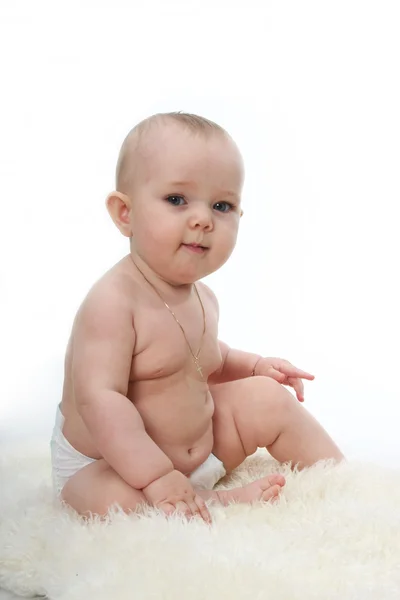 座っている幼児 — ストック写真