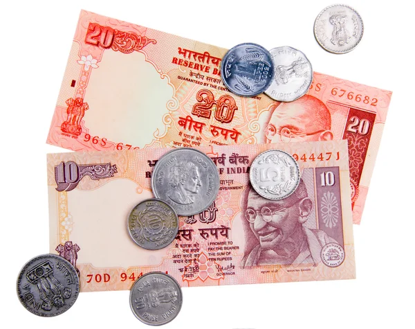 Dinheiro em moeda indiana — Fotografia de Stock
