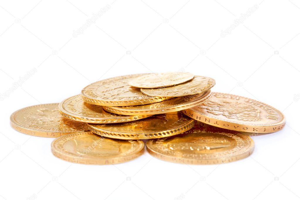 Old gold coins