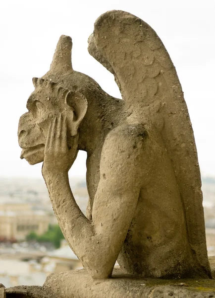 Chimera of Notre Dame de Paris. — Stock Photo, Image