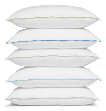 Stack of pillows. Isolated clipart