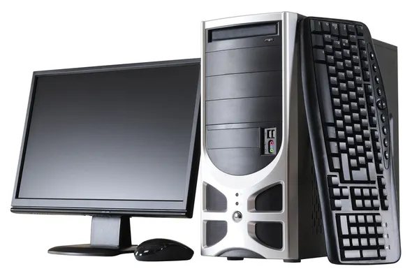 Desktop computer. geïsoleerd — Stockfoto