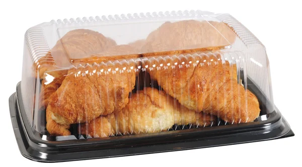 Embalagem Croissant. Isolados — Fotografia de Stock