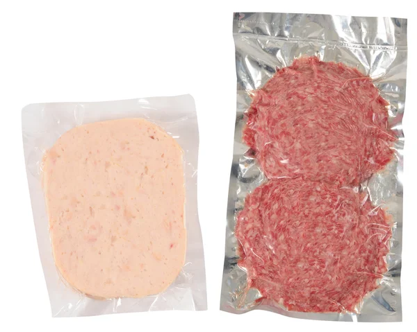 Emballage de viande. Isolé — Photo