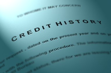 Credit history. clipart