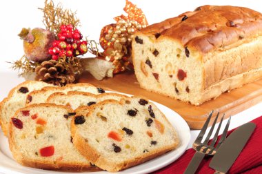 Christmas cake. clipart