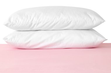 White pillows. Isolated clipart