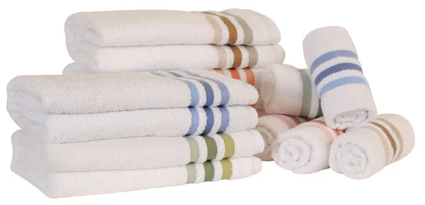 Ręczniki. na białym tle — Zdjęcie stockowe