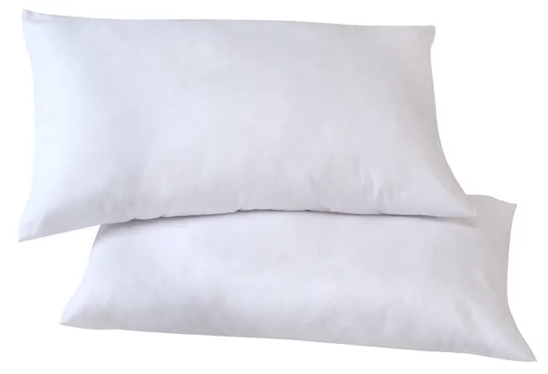Белые подушки. Isolated — стоковое фото