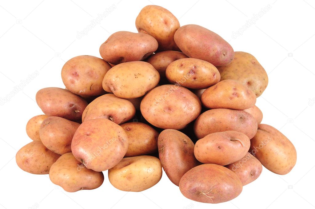 Potatoes. Isolated