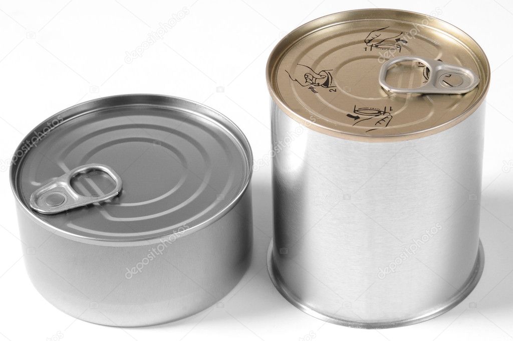Tin can. Isolated
