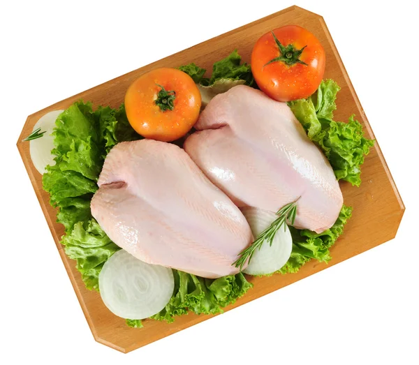 Raw chicken. Isolated — Stock Photo, Image