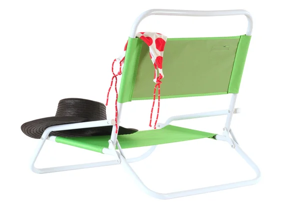 Deck chair. Isolated — Stock Photo, Image