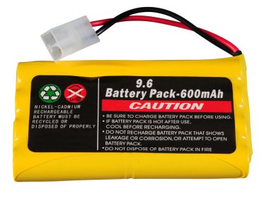 Battery pack. Isolated clipart