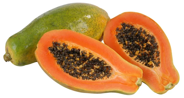 Papaya. geïsoleerd — Stockfoto