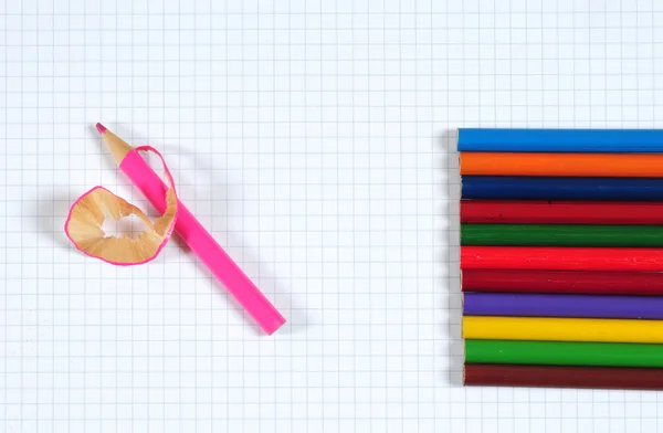 Kolorowe ołówki. — Zdjęcie stockowe