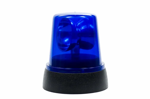Blue police light — Stock Photo, Image