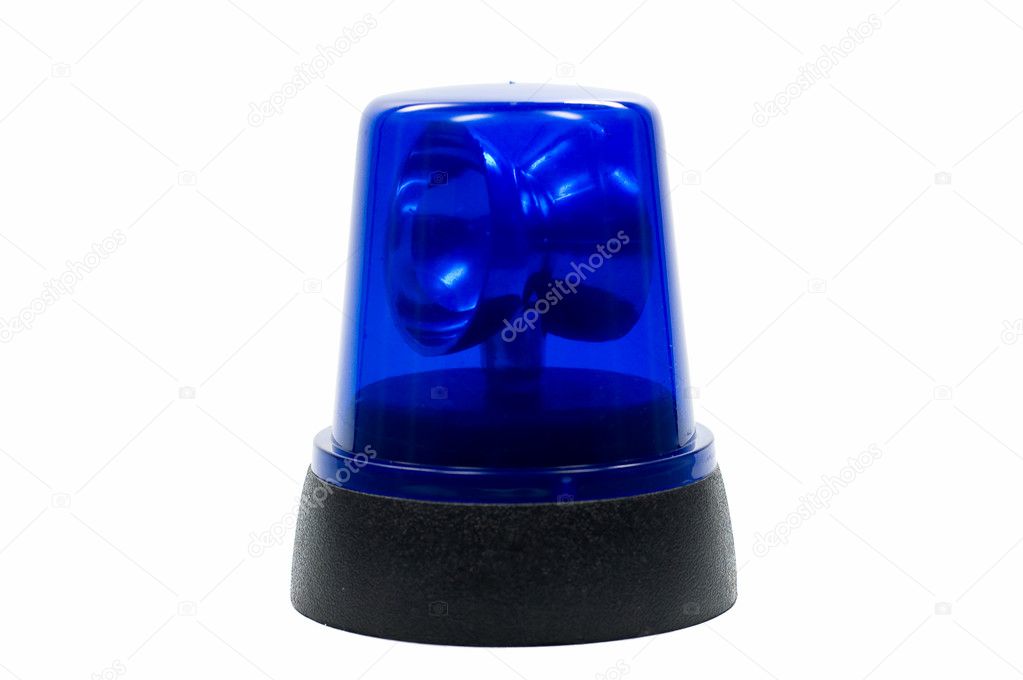 Blue police light
