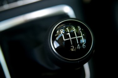 Six speed gear stick clipart