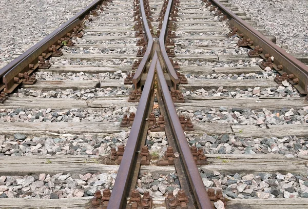 Railroad track switch — Stock Photo © endhals #2189931