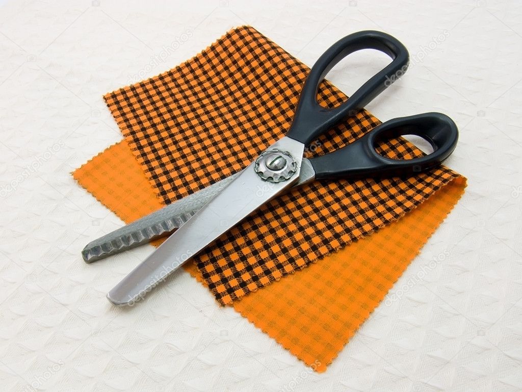 Scissors of dressmaker for trimming
