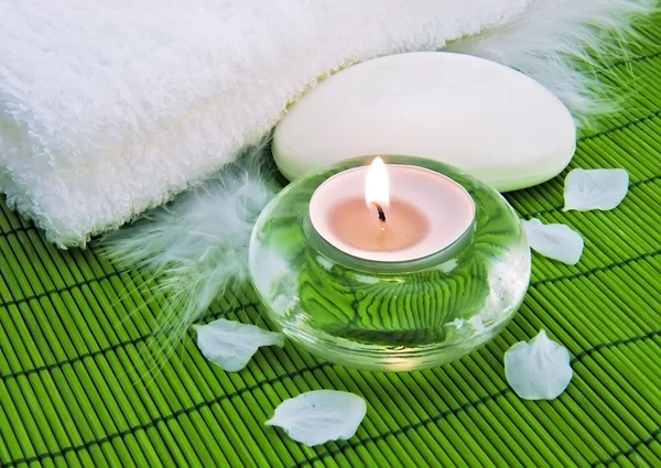 Aroma svíčka pro relax — Stock fotografie