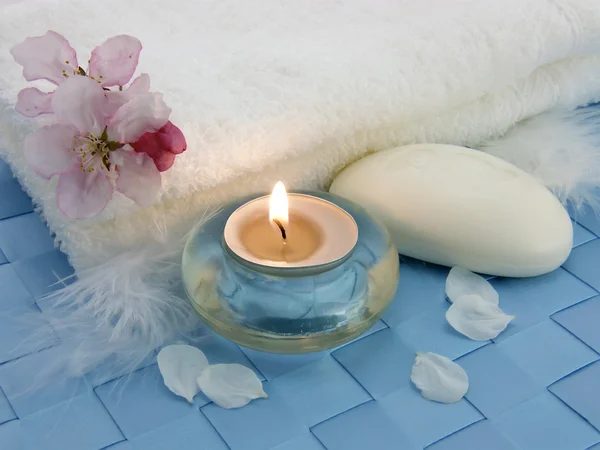 Aromatyczne świeczki na relaks — Zdjęcie stockowe